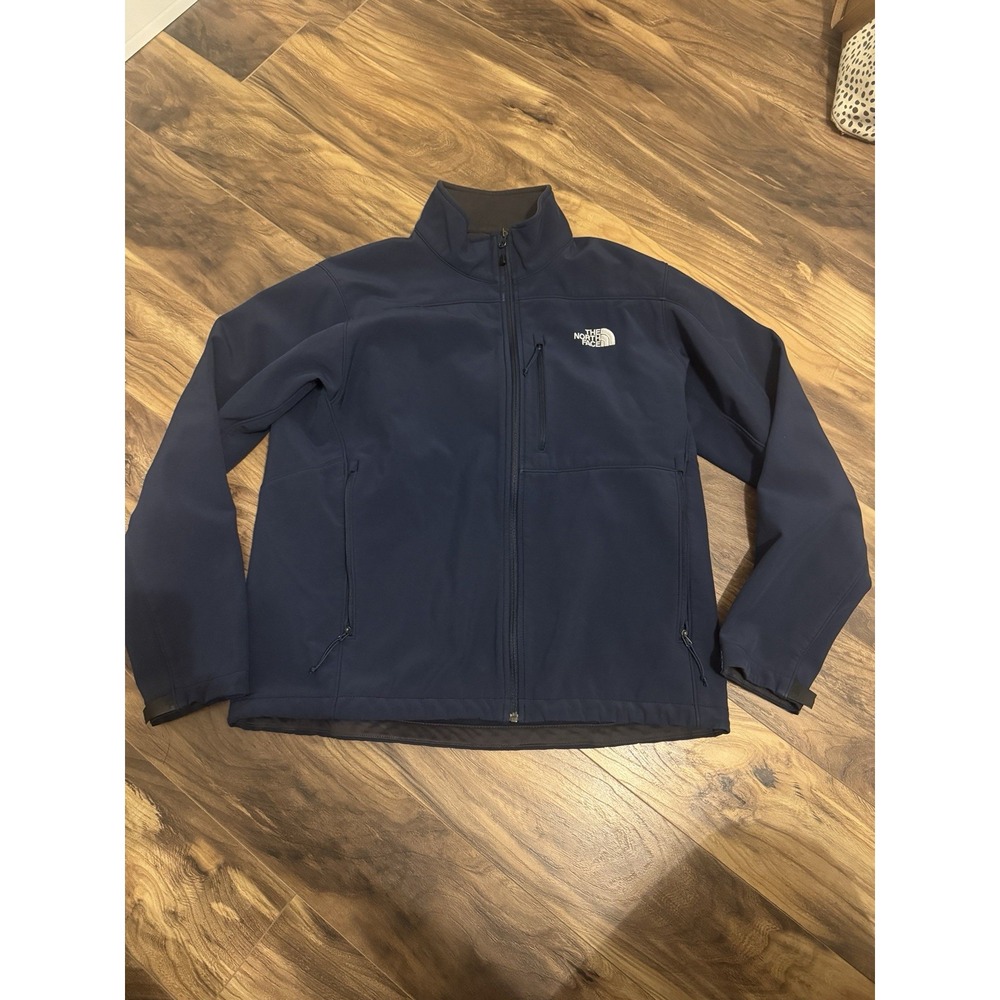 North Face Zip Up Men's Jacket Size Large Navy/black